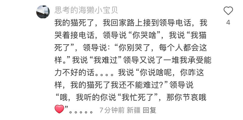 朋友快离世了，同事说好假哦