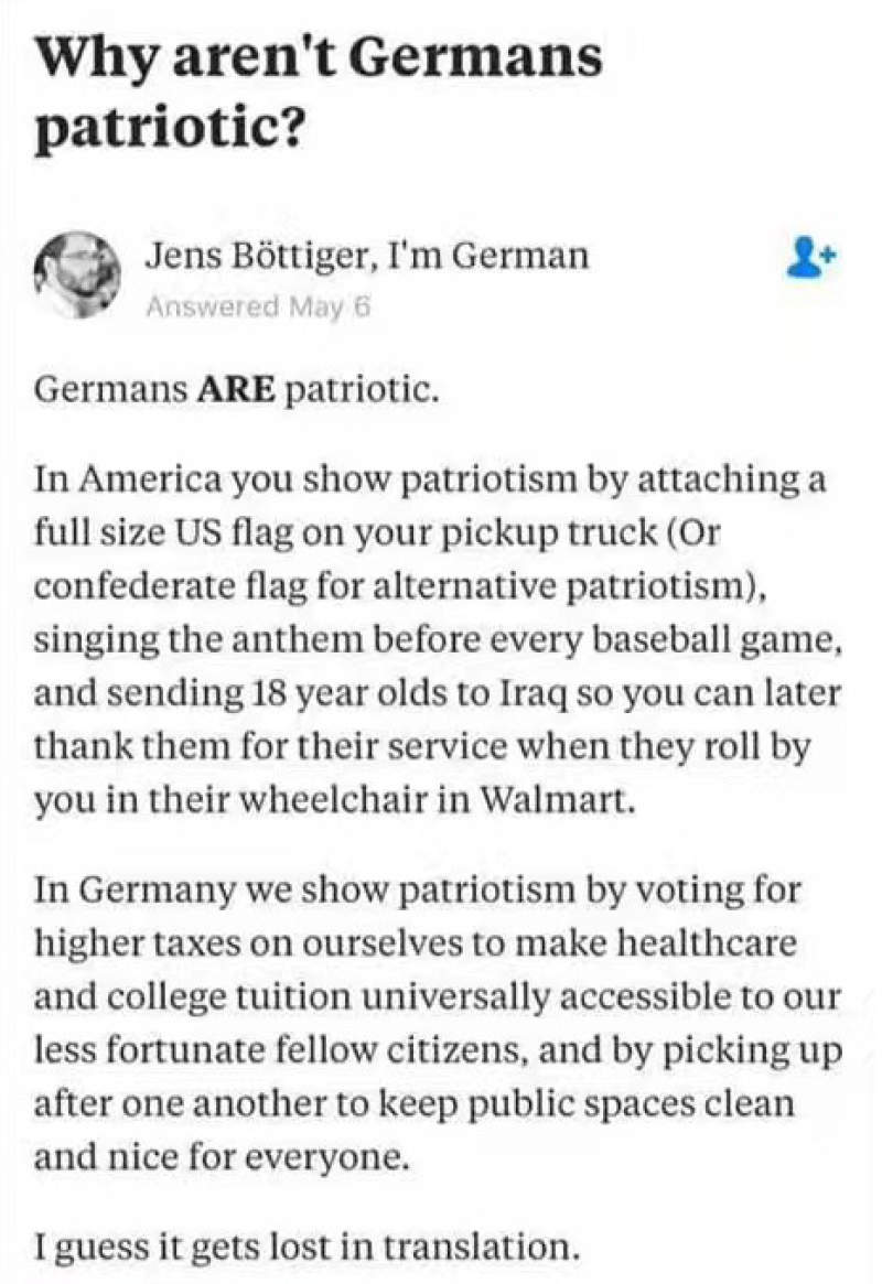为什么德国人不爱国？