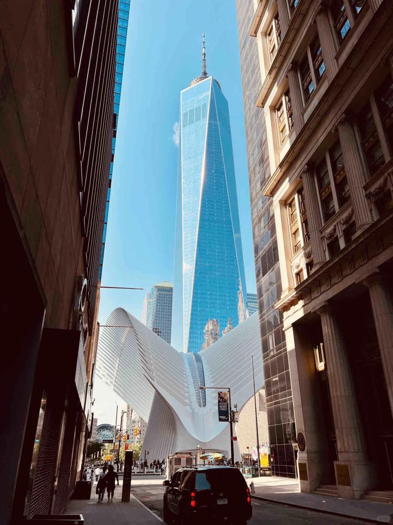 拍摄纽约世贸遗址自由塔的绝佳机位