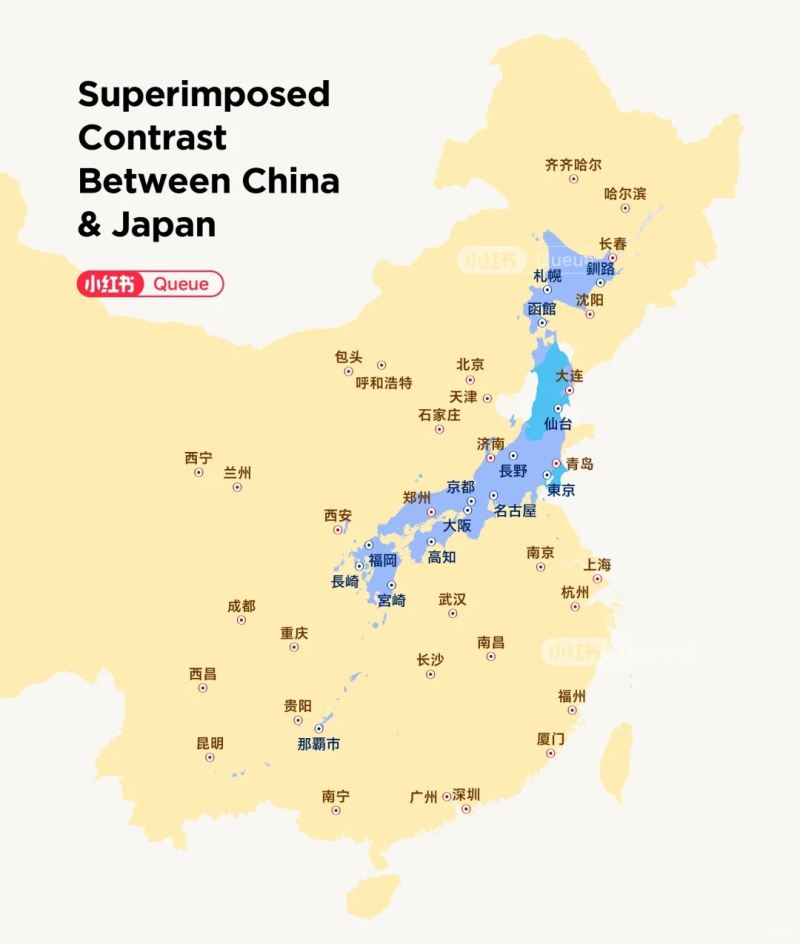 日本有多大？东京比青岛还偏南？