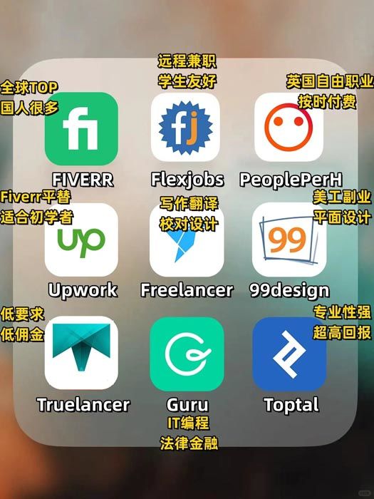 9个自由职业者平台 🔥 | 发展副业赚美金 💰