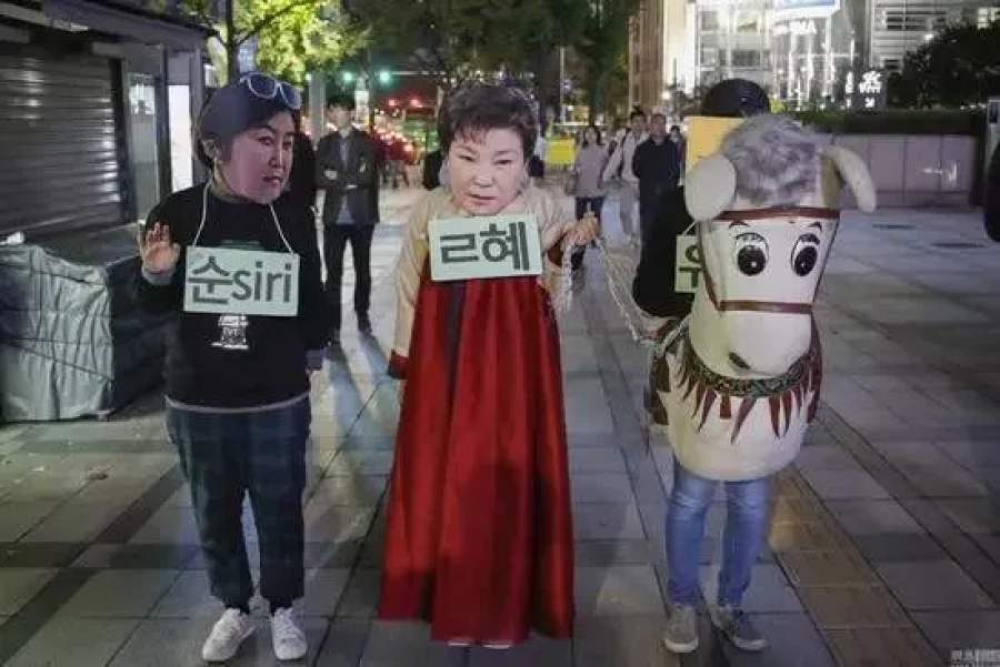 一个体育特招生制裁了韩国总统