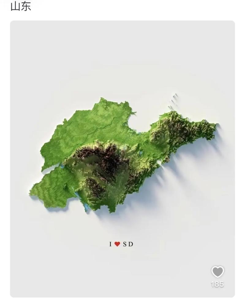 看中国各省的地形图，不禁感慨山才是我国的常态