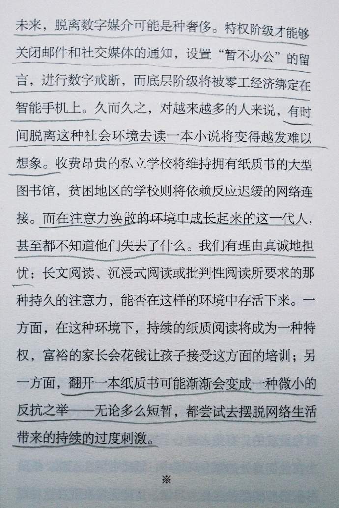 特权阶级才能进行数字戒断，底层阶级将被零工经济绑定在智能手机上
