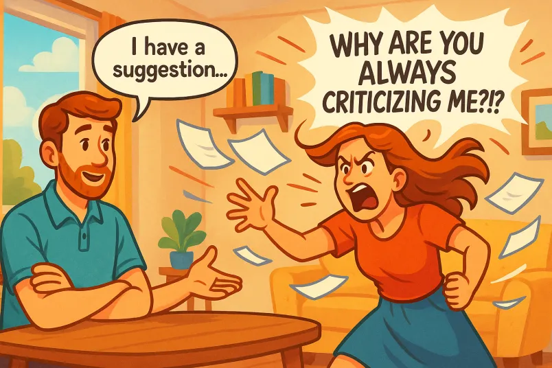 防御性倾听：为什么伴侣只是在表达感受，我们却感觉被攻击？