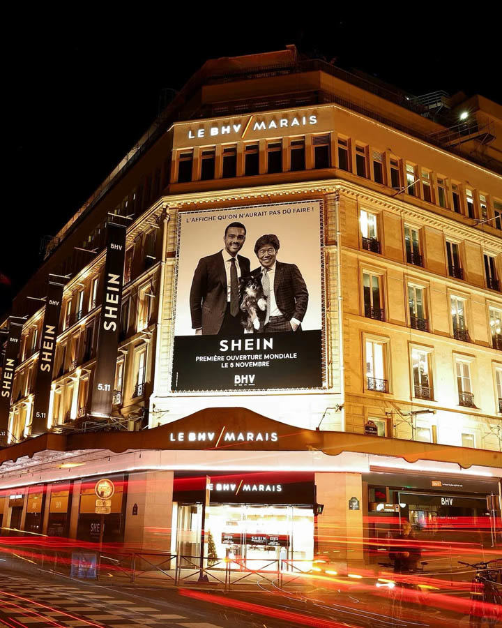Shein的商场选址更是激怒巴黎人的原因之一